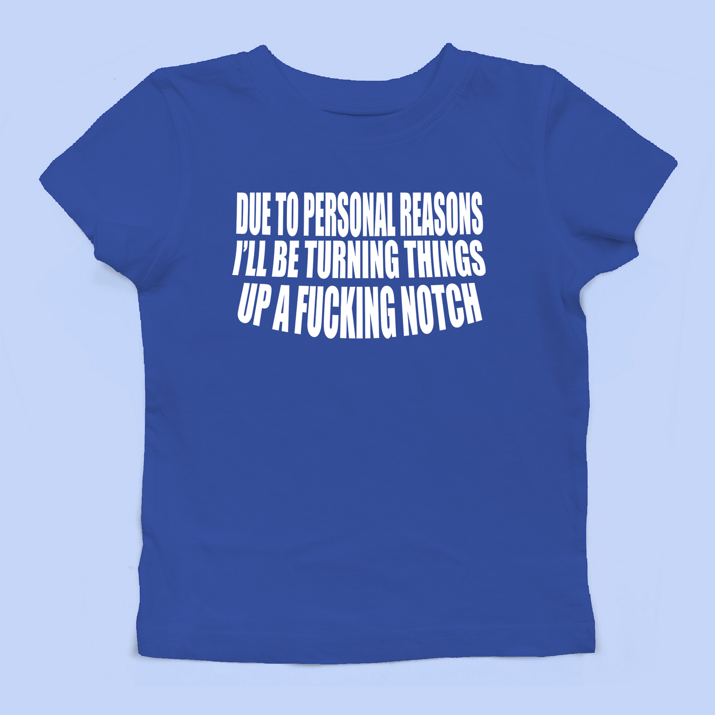 I'll Be Turning Things Up A Fucking Notch Baby Tee