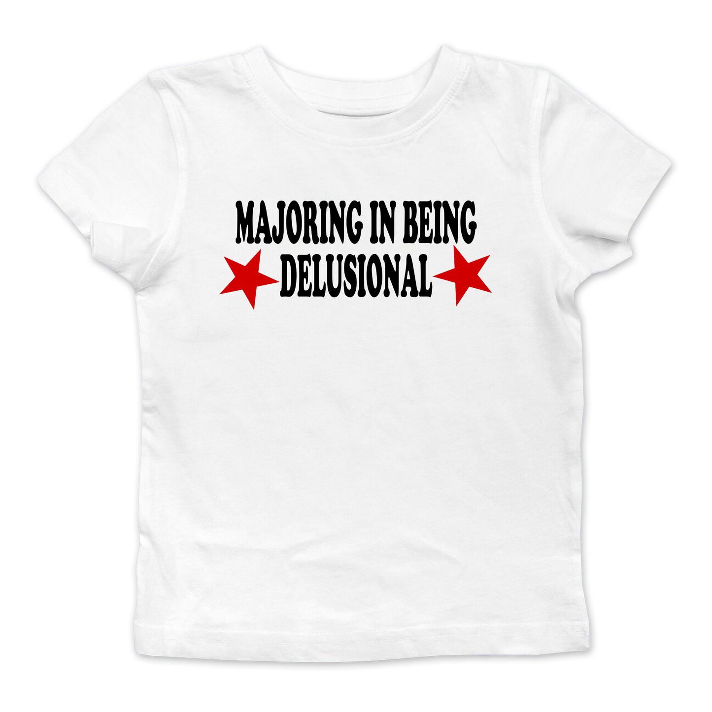 Majoring In Being Delusional Baby Tee