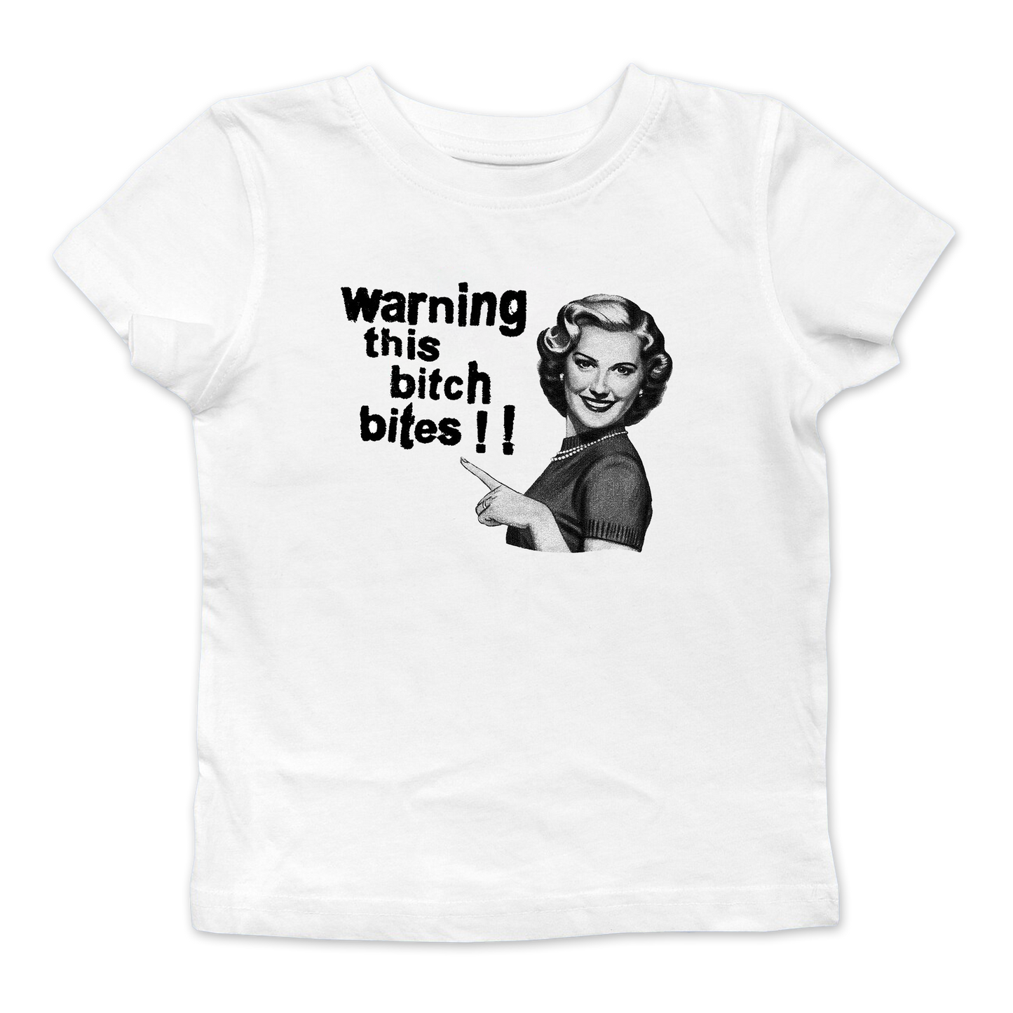 Warning This Bitch Bites Baby Tee