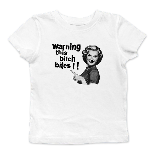 Warning This Bitch Bites Baby Tee