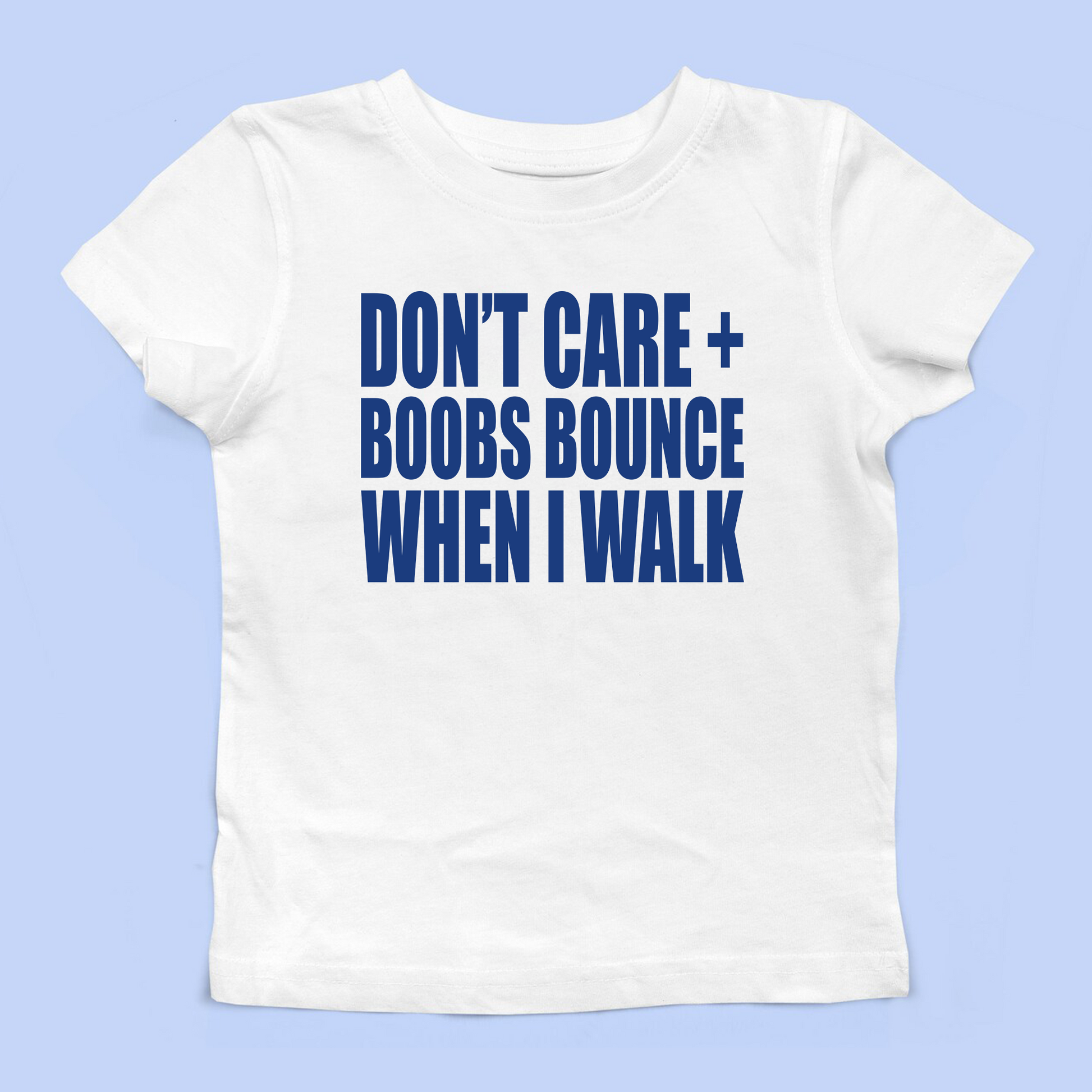 Boobs Bounce When I Walk Baby Tee – Banter Baby