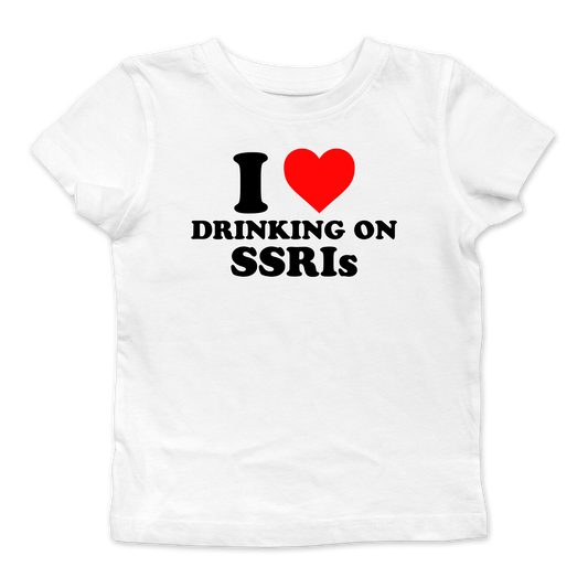 I Heart Drinking On SSRIs Baby Tee
